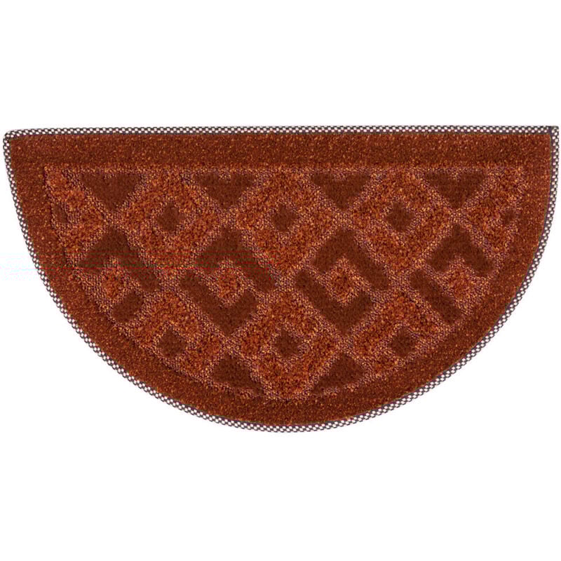 Emmevi Mv S.p.a. - Paillasson Entrée Absorbant Doux et Antidérapant Demilune - Orange