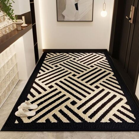 Paillasson extérieur 60 x 90 cm – Tapis intérieur lavable – Imperméable et antidérapant – Absorbant pour entrée et patio