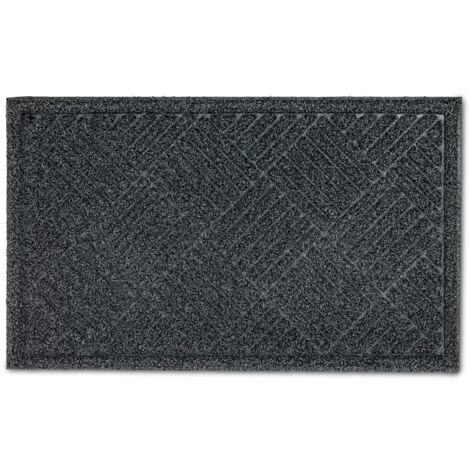 Paillasson extérieur et intérieur - 45 x 75 cm anthracite