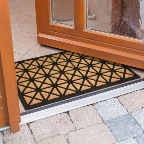 Paillasson extérieur Tapis en caoutchouc 45x75cm Graphique nature