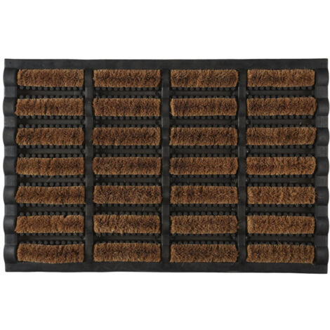 Paillasson Grattoir "Adrian" 40x60cm Marron & Noir