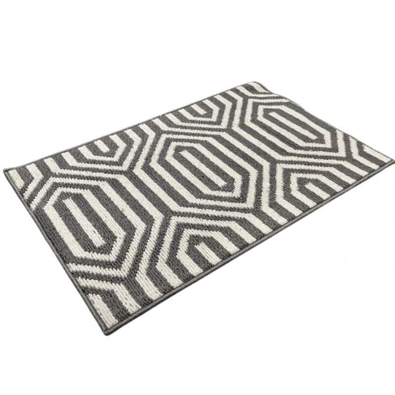 Paillasson intérieur 60x90 cm, absorbant et antidérapant, attrape saleté et boue, lavable en machine, profil fin