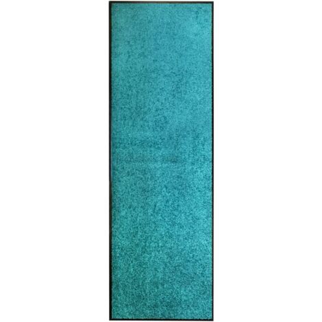 Paillasson lavable Cyan 60x180 cm - The Living Store
