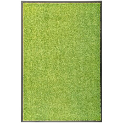 Paillasson lavable d'entrée, Tapis de Porte,Tapis Entrée Intérieur Vert 60x90 cm MKS55631