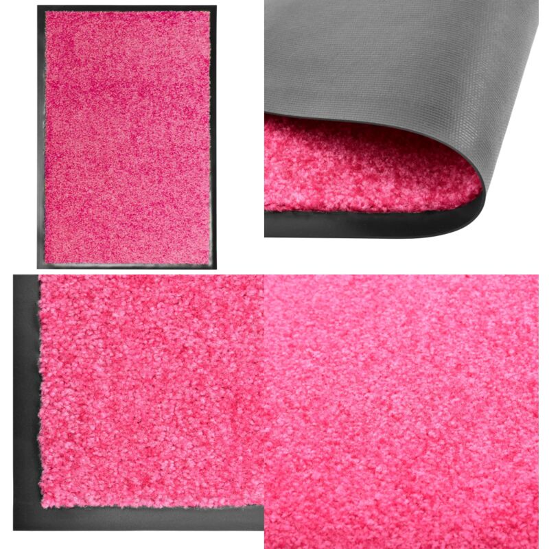 Paillasson lavable Rose 40x60 cm - Tapis D'entrée - Paillasson Extérieur - Paillasson Intérieur - Tapis Absorbant - Tapis Lavable - Home & Living