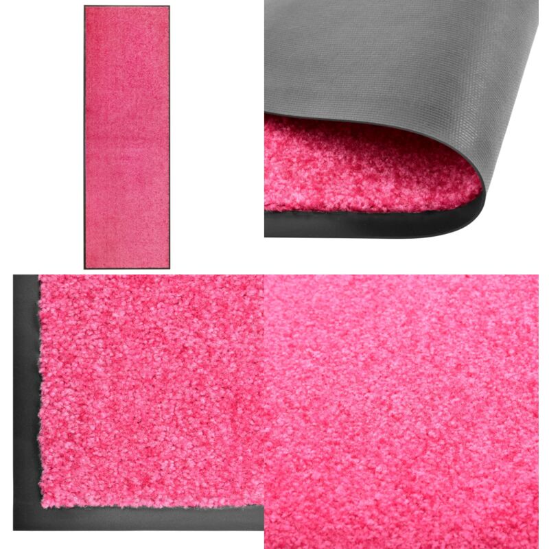 Paillasson lavable Rose 60x180 cm - Tapis D'entrée - Paillasson Extérieur - Paillasson Intérieur - Tapis Absorbant - Tapis Lavable - Home & Living