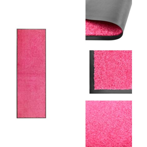 Paillasson lavable Rose 60x180 cm - Tapis D'entrée - Paillasson Extérieur - Paillasson Intérieur - Tapis Absorbant - Tapis Lavable - Paillasson - Paillassons - Tapis Lavable Et Nettoyant - Paillasson 