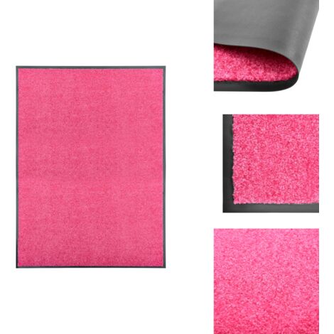 Paillasson lavable Rose 90x120 cm - Tapis D'entrée - Paillasson Extérieur - Paillasson Intérieur - Tapis Absorbant - Tapis Lavable