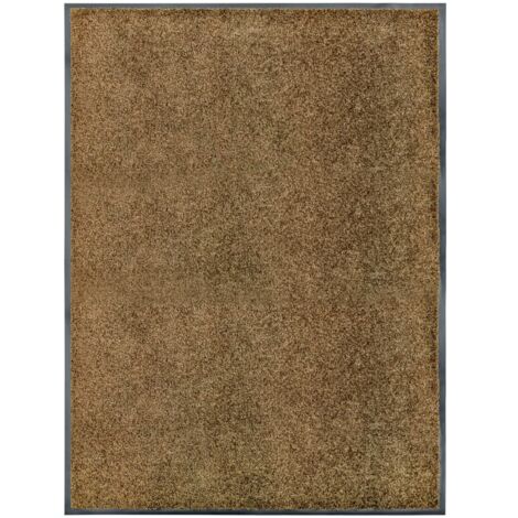 Paillasson lavable Tapis de salon Style Moderne - Tapis de sol Marron 90x120 cm BV552733 - BonneVie