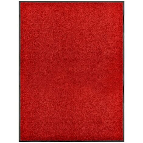 Paillasson lavable Tapis de salon Style Moderne - Tapis de sol Rouge 90x120 cm BV351466 - BonneVie