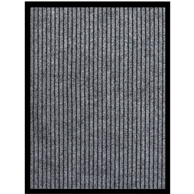 Maisonchic - Paillasson lavable, Tapis d'entrée rayé Gris 60x80 cm OECF35768 design in
