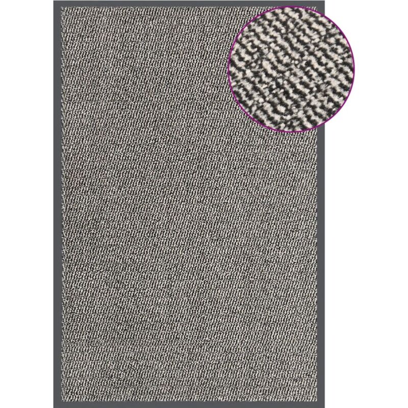 Paillasson lavable, Tapis d'entrée touffeté 80x120 cm Marron clair OECF88647 design in