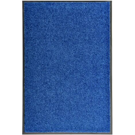 Paillasson lavable,Tapis d'entrée,Tapis de Porte Intérieur et Extérieur Bleu 60x90 cm VDVM924924