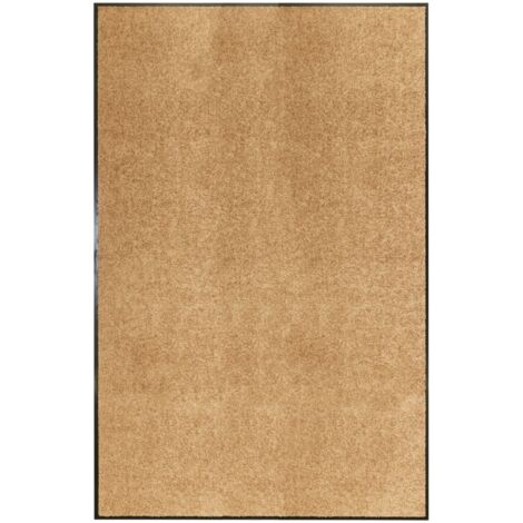 Paillasson lavable，Tapis d'entrée，Tapis de Porte Intérieur et Extérieur Crème 120x180 cm VDVM450345