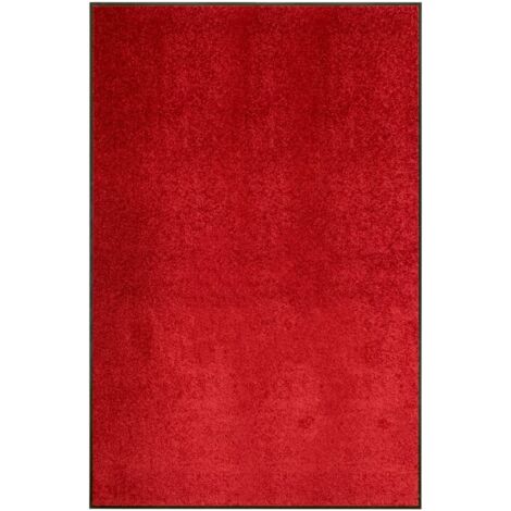 Paillasson lavable，Tapis d'entrée，Tapis de Porte Intérieur et Extérieur Rouge 120x180 cm VDVM481787