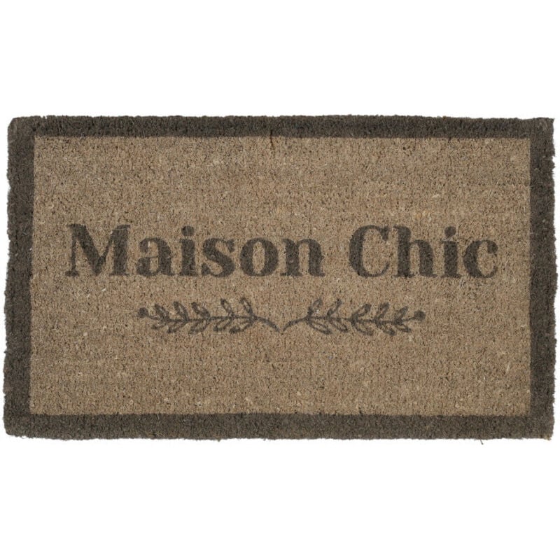Paillasson Maison Chic gris 73x43cm