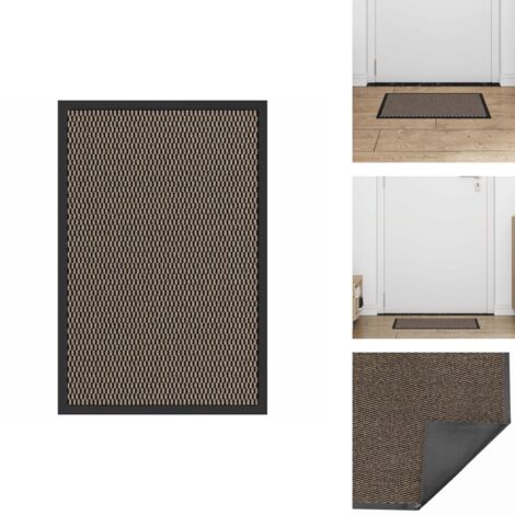 Paillasson Marron 40x60 cm - Paillasson - Paillasson De Porte - Paillasson De Bienvenue - Paillasson De Porte Extérieur