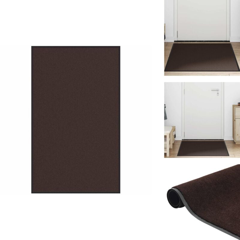 Paillasson marron 90x150 cm - Paillasson - Paillasson De Porte - Paillasson De Bienvenue - Paillasson De Porte Extérieur
