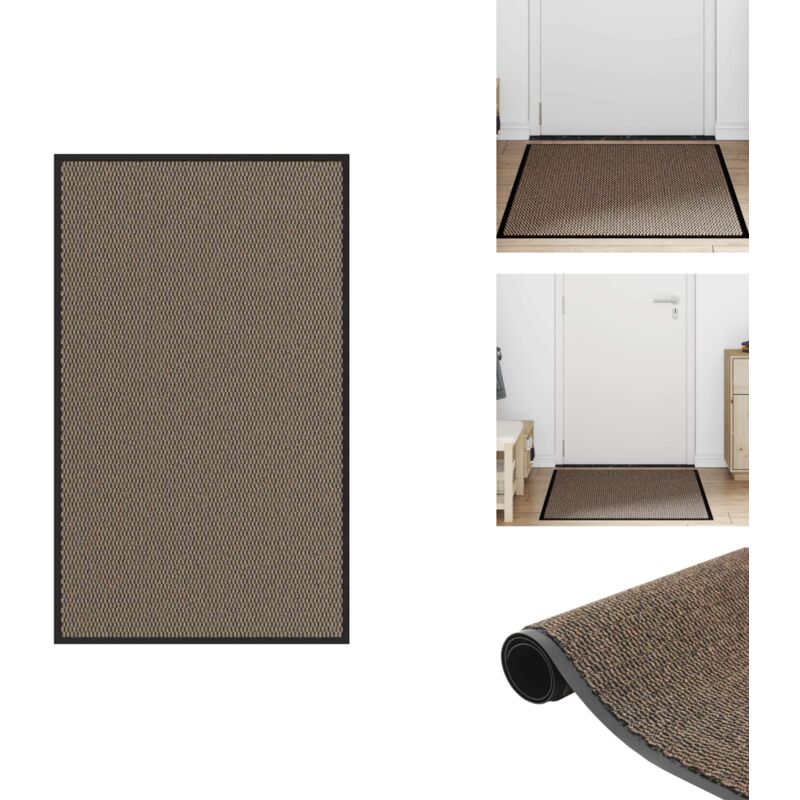 Paillasson marron 90x150 cm - Paillasson - Paillasson De Porte - Paillasson De Bienvenue - Paillasson De Porte Extérieur