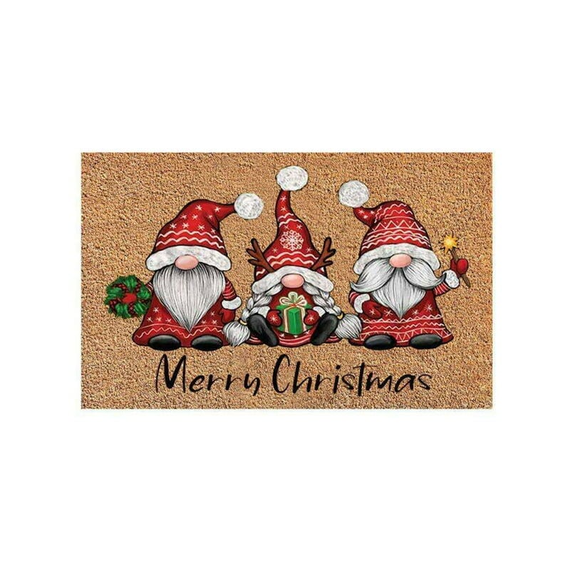 Paillasson nain Gnome de noël, tapis de bienvenue joyeux noël, tapis de porte40X60cm