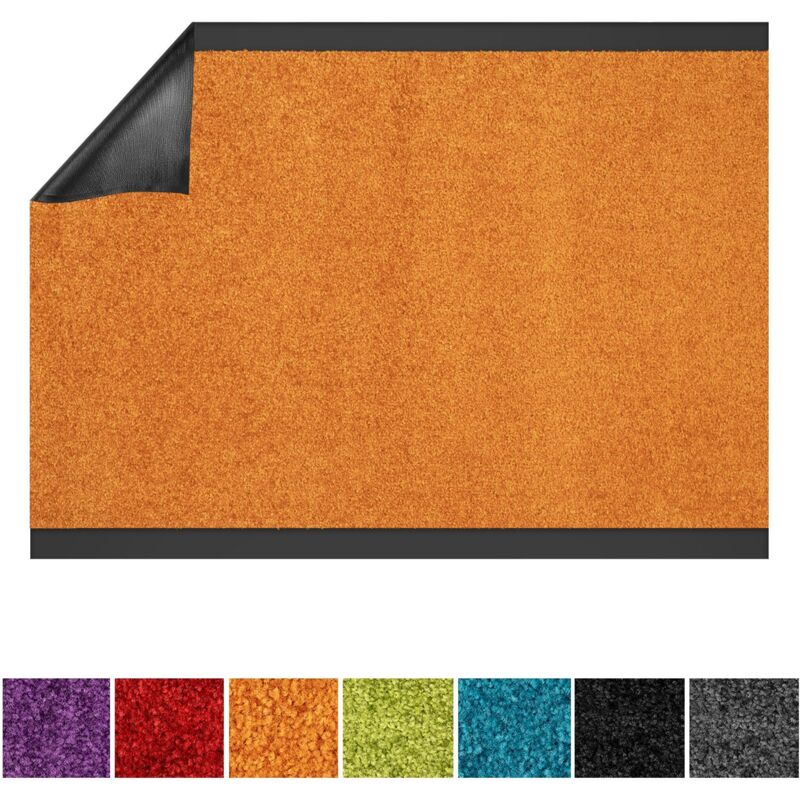 Floordirekt - Tapis de Porte Paillasson d'entrée Use&Wash Orange 135 x 200 cm
