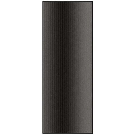 Paillasson noir et gris à rayures 115x300 cm vidaXL