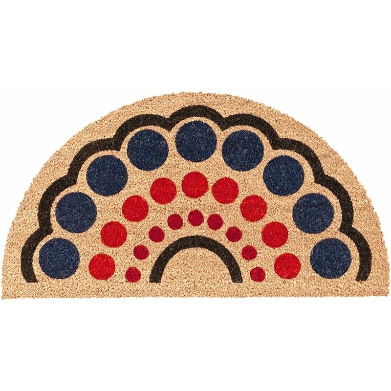 Emmevi Mv S.p.a. - Paillasson Noix de Coco Semiluna Dos Antidérapant Entrée Externe - a