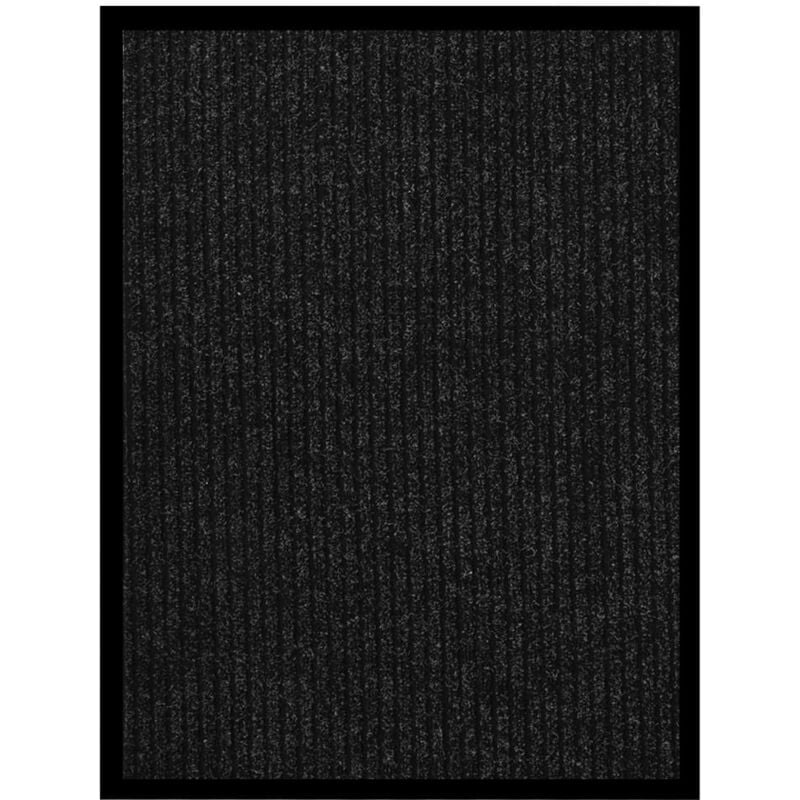Paillasson rayé Anthracite 60x80 cm Vidaxl