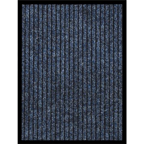 Paillasson rayé Bleu 40x60 cm vidaXL