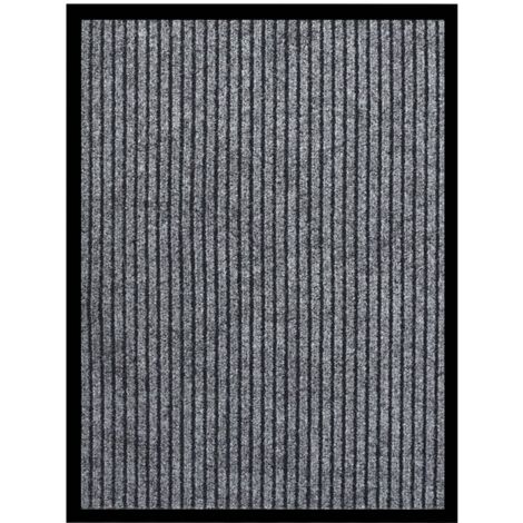 Paillasson rayé Gris 60x80 cm vidaXL