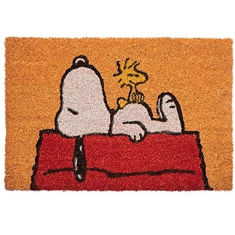 Paillasson Snoopy - Antidérapant et fibre de coco - 40 x 60 cm