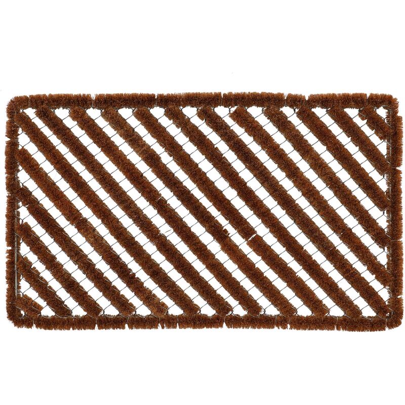 Ac-deco - Paillasson fils de fer et coco 75 cm