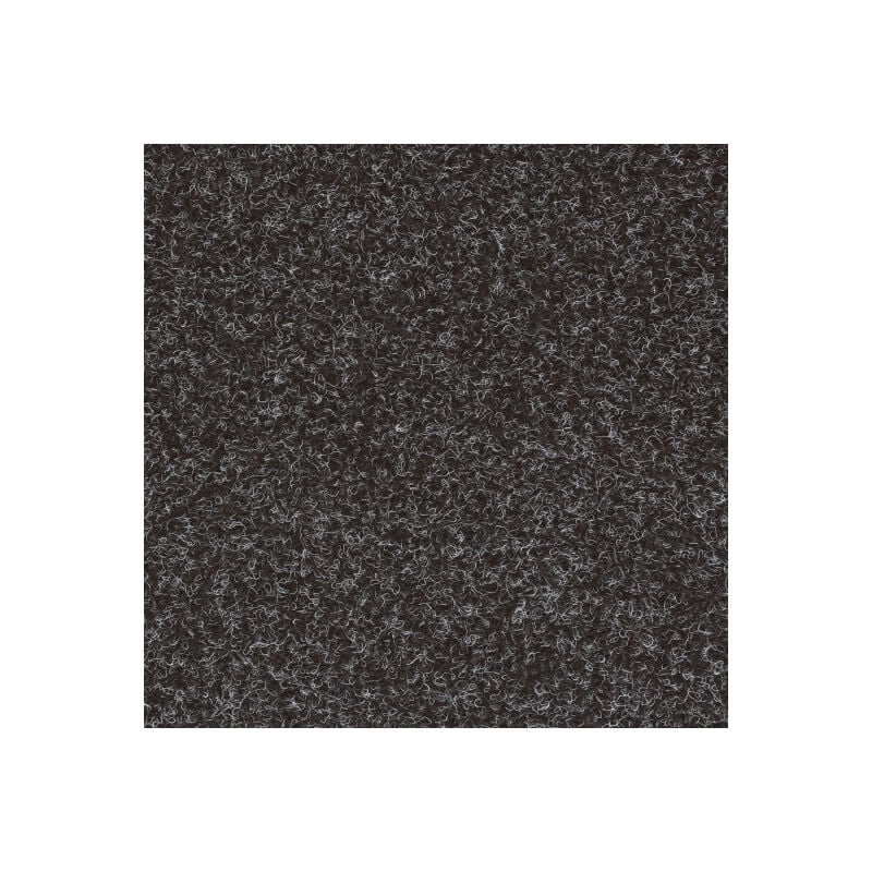 Paillasson synthétique 1er prix - Noir chiné - Rouleau de 1m x 1m