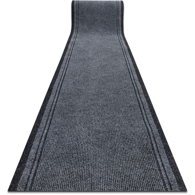 Paillasson tapis de couloir antidérapant malaga gris 2107 100 cm grey 100x160 cm