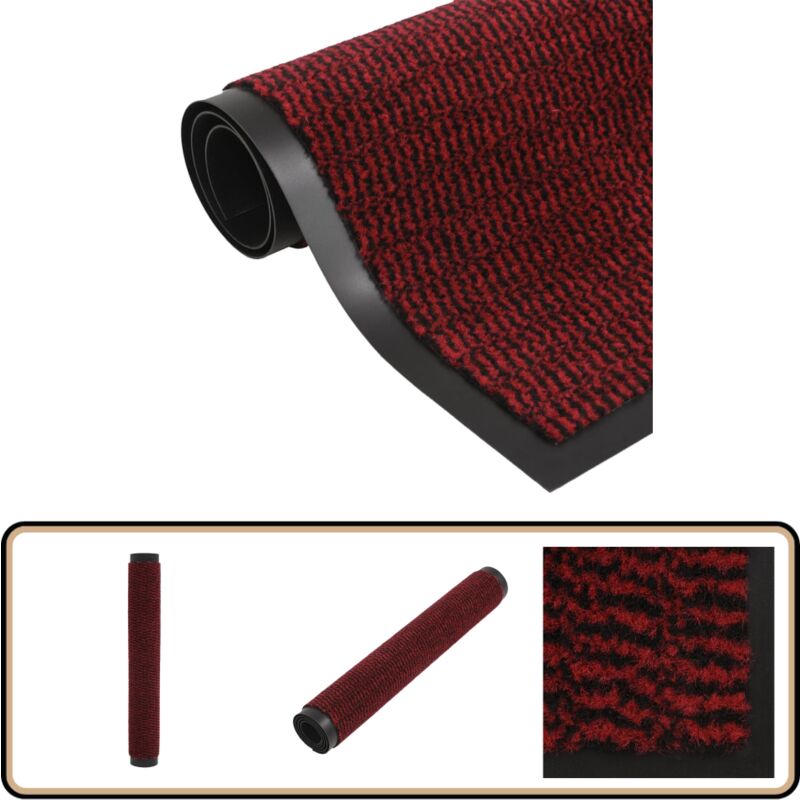 Paillasson touffeté 60x150 cm Rouge - Tapis D'entrée - Paillasson Intérieur - Tapis Extérieur - Porte D'entrée - Décoration Intérieure