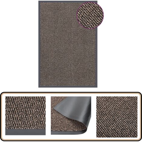 Paillasson touffeté 80x120 cm Marron foncé - Tapis D'entrée - Paillasson - Matelas D'accueil - Entrée Intérieur - Décoration Intérieure