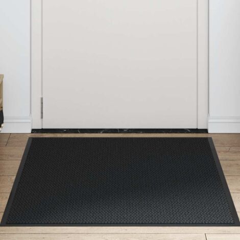 Paillasson，Tapis d'entrée noir 90x150 cm CFW923212
