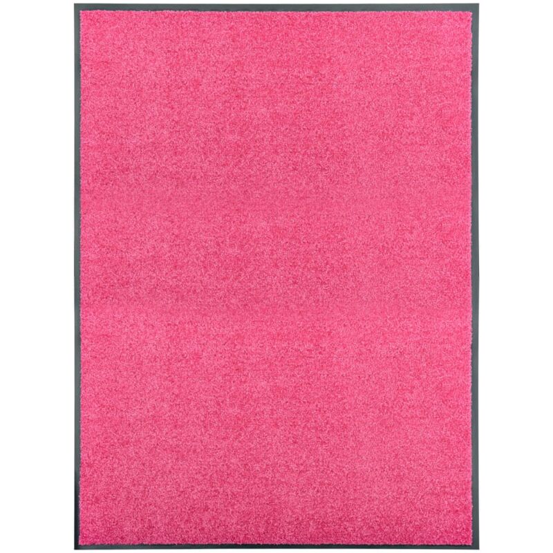 Paillasson,Tapis d'entrée,Tapis de Porte Intérieur et Extérieur lavable Rose 90x120 cm CFW81476