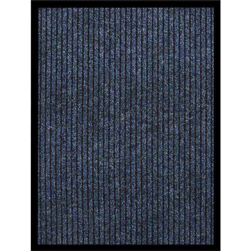 Paillasson,Tapis d'entrée,Tapis de Porte Intérieur et Extérieur rayé Bleu 60x80 cm CFW19874