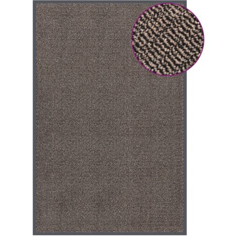 Paillasson，Tapis d'entrée，Tapis de Porte Intérieur et Extérieur touffeté 120x180 cm Marron foncé CFW11374