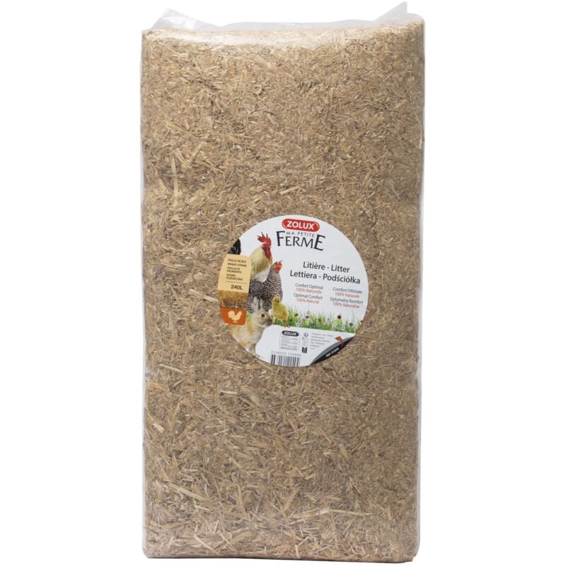Paille naturelle pour litière 240 litres Unitaire