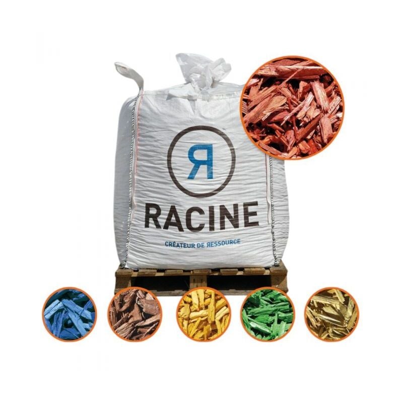 Paillis Color rouge 20/50mm, Big bag de 500 l - PRO124