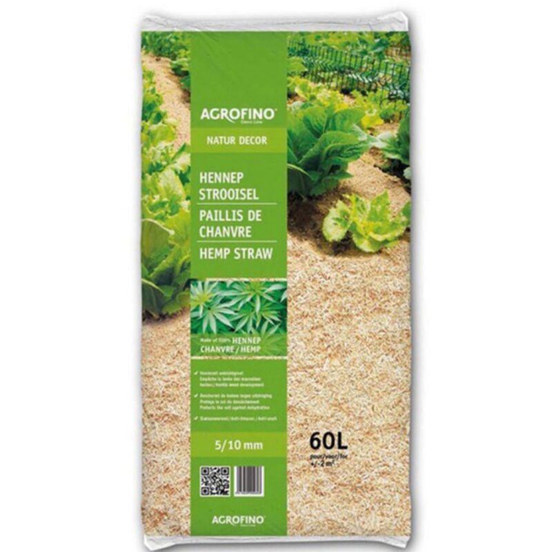 Paillis de chanvre Agrofino natur decor 60L 5/10mn