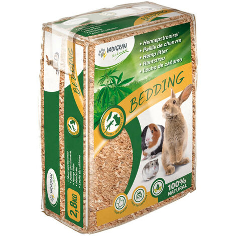 Paillis de chènevis 2,8 KG BEDDING pour lapin et rongeurs - Vadigran - Multicolor