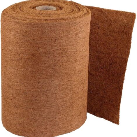 Paillis tapis fibre de coco antidérapant 50x100cm ép.4mm, protection hiver et tapis de sol naturel pour jardin et plantes