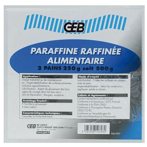 Pain de paraffine 500gr Geb