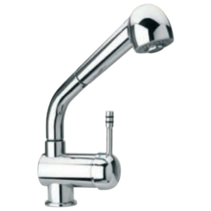Paini 64CR568 Mélangeur de cuisine chromé avec douchette extractible