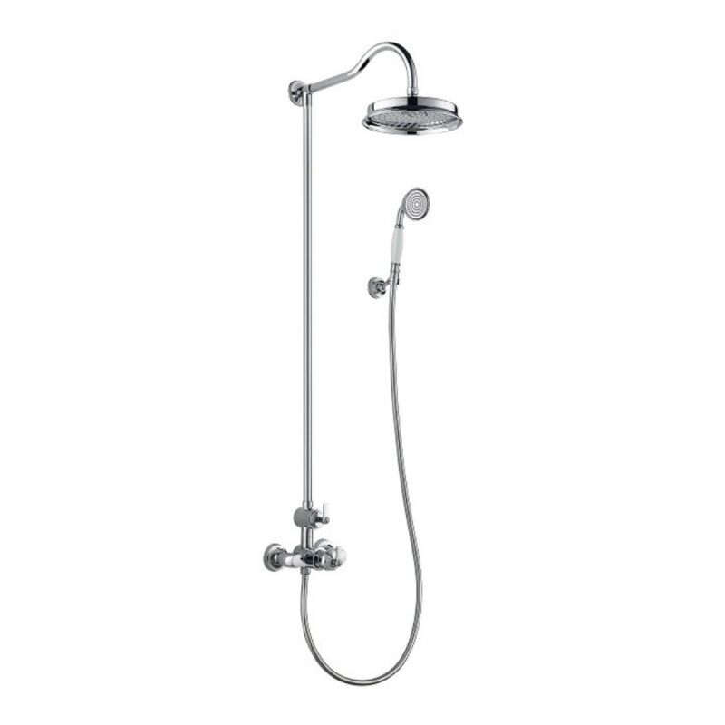 Colonne douche thermostatique rétro recoupable Paini Lady's Chrome