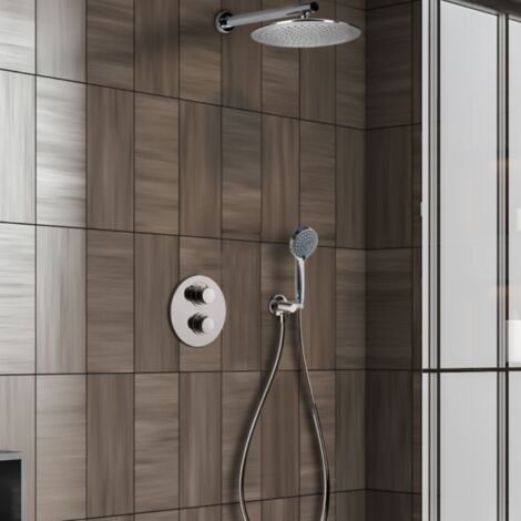 PAINI Columna de ducha empotrable redonda Ruby Chrome