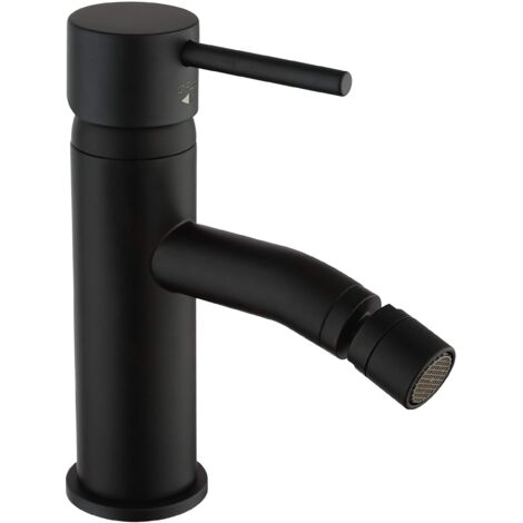 Paini - Diana Rubinetto Miscelatore Bagno Monocomando per Bidet in Ottone, Finiture Nere e Opache, Design accattivante, Interamente Prodotto e Lavorato in Italia